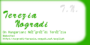 terezia nogradi business card